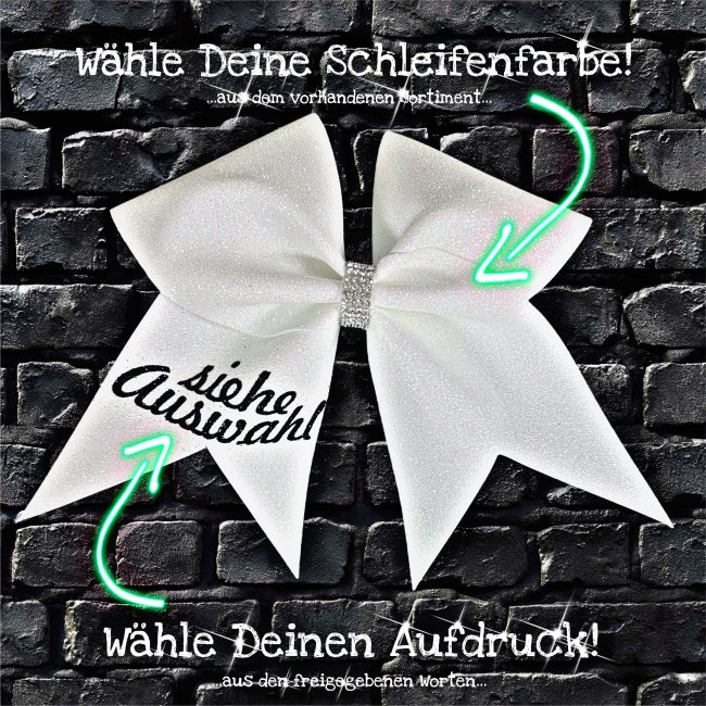 Hairbow Schleife Farbwahl/Wortwahl/Schriftart - Tail